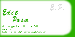 edit posa business card